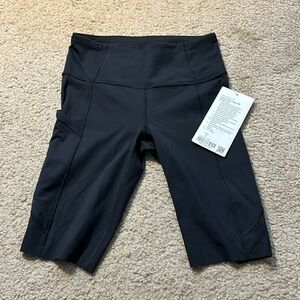 Lululemon fast and free high rise biker shorts